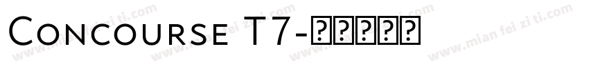 Concourse T7字体转换